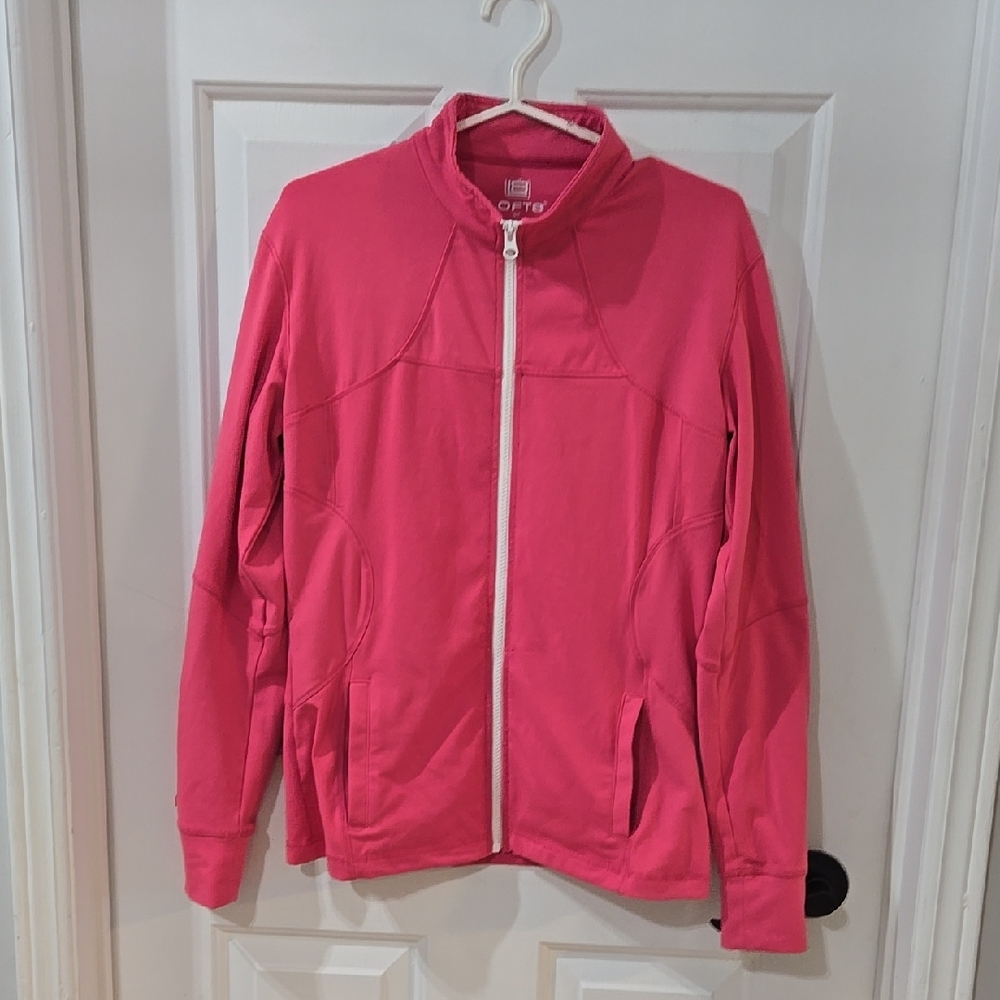 LOFT Pink Ski Snow Jacket with High Collar